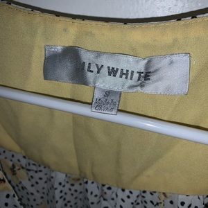 Lily white brand new shirt. Found it in my extra clothes. Does not fit me